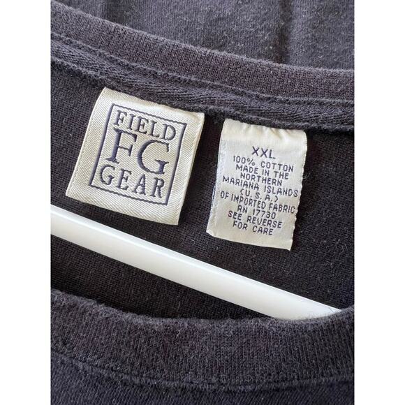 Field Gear crewneck, short sleeve black T-shirt, men's sized XXL - Picture 4 of 4